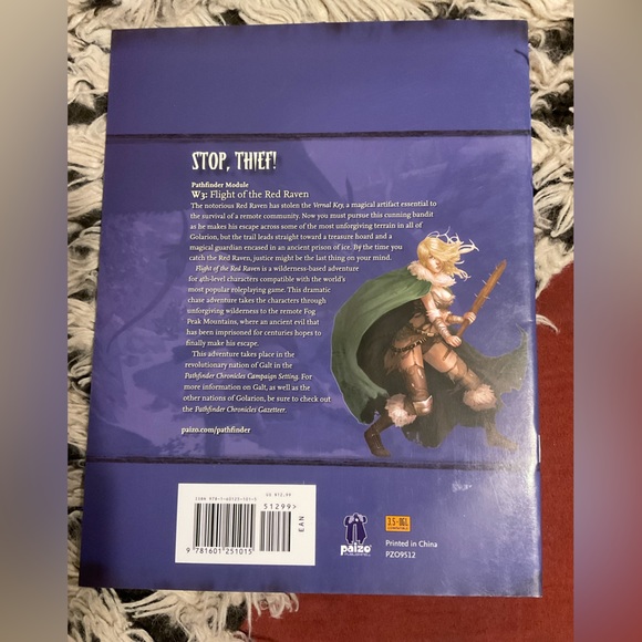 DUNGEONS AND DRAGONS RPG FLIGHT OF THE RED RAVEN PATHFINDER MODULE BOOK - Picture 2 of 2
